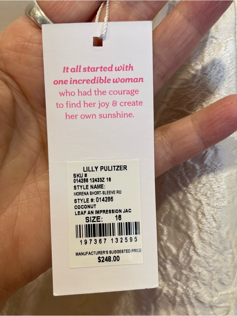 Lilly Pulitzer Morena Ivory Coconut Short Romper Dress Womens Size 16 NWT - Picture 4 of 16